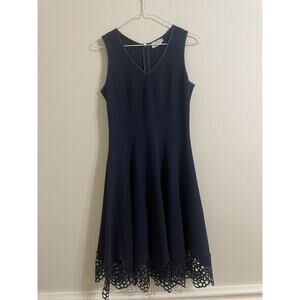 Christin Michaels, Blue Dress, Sleeveless, Knee Length,Size 4